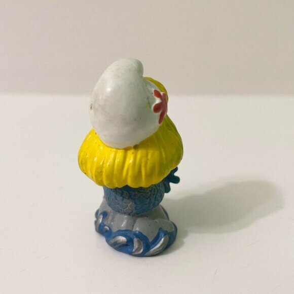 Vtg Mermaid Smurfette Smurf Figure PVC Display Smurfs Toy Schleich W Germany - Picture 14 of 14